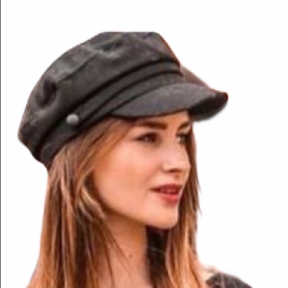 Baker boy cap black ONE SIZE - Picture 3 of 5